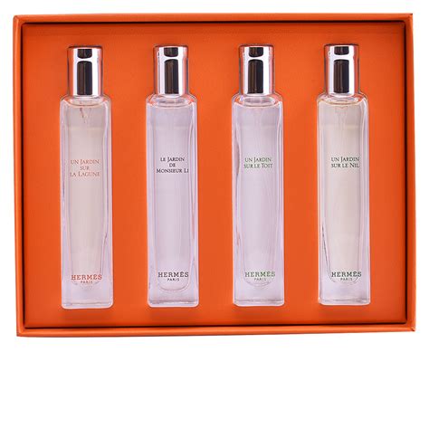 hermes damenduft la collection des parfums jardins set|hermes gardens perfume set.